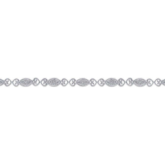 14K White Gold Diamond Tennis Bracelet