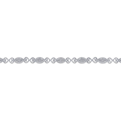 14K White Gold Diamond Tennis Bracelet