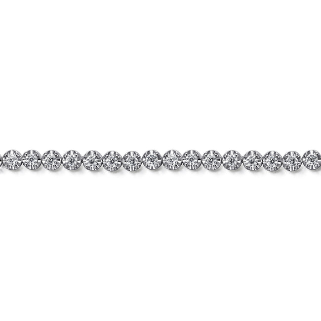 14K White Gold Diamond Tennis Bracelet