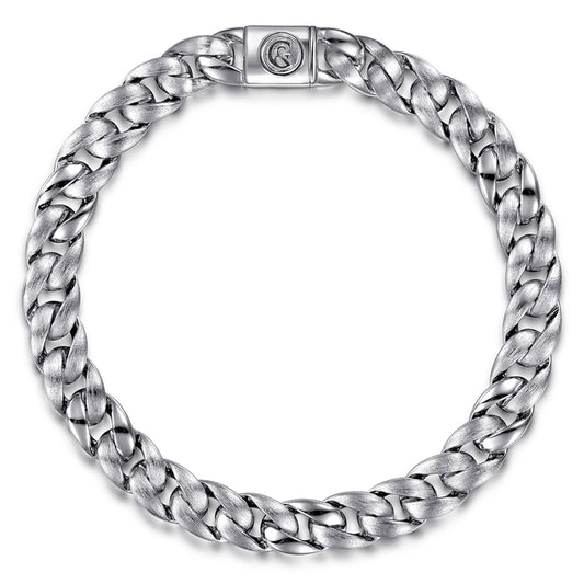 925 Sterling Silver Cuban Link Chain Bracelet