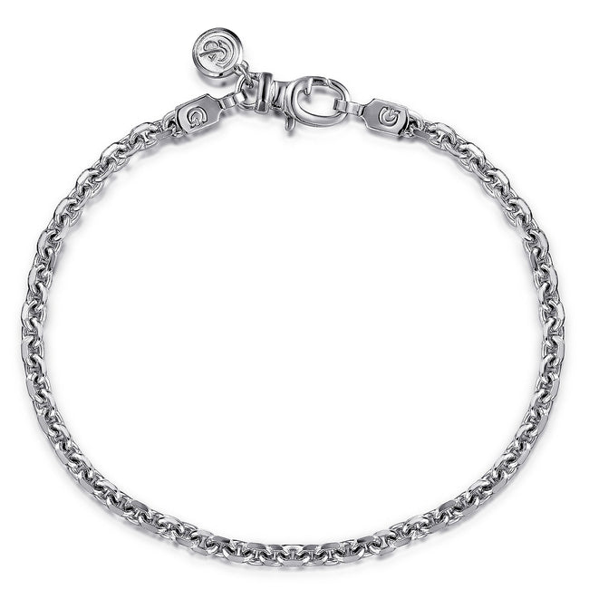 925 Sterling Silver Men's Link Chain Bracelet