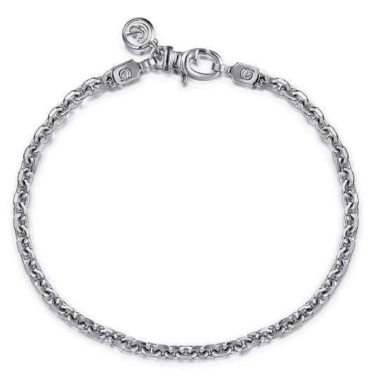925 Sterling Silver Men's Link Chain Bracelet