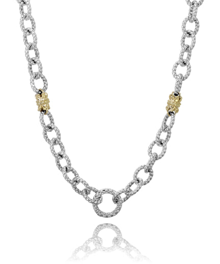 Vahan 14k Gold & Sterling Silver Necklace