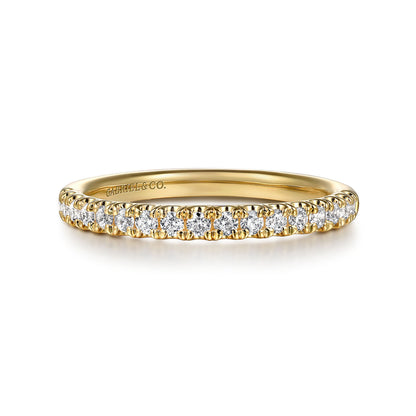 14K Yellow Gold Diamond Wedding Band