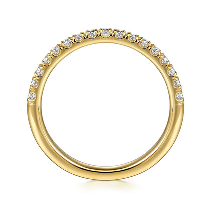 14K Yellow Gold Diamond Wedding Band