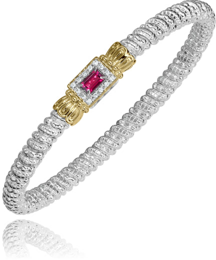 Vahan 14k Gold & Sterling Silver Pink Topaz Bracelet