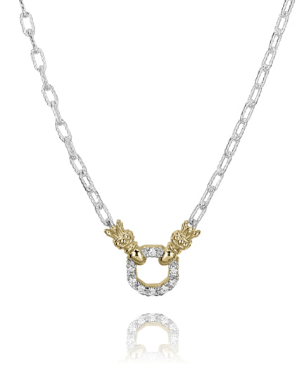 Vahan 14k Gold & Sterling Silver Diamond Necklace