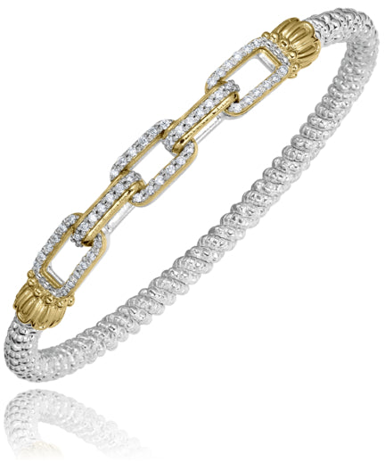 Vahan 14k Gold & Sterling Silver Diamond Bracelet