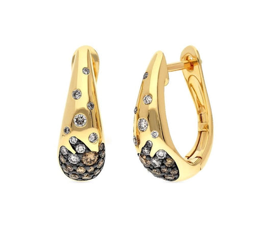 Le Vian® Earrings featuring 1/3 cts. Chocolate Diamonds®, 1/5 cts. Nude Diamonds™ set in 14K Honey Gold™