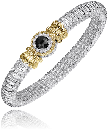 Vahan 14k Gold & Sterling Silver Garnet Bracelet