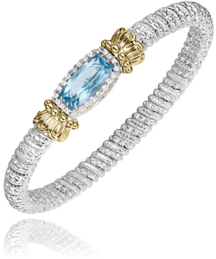 Vahan 14k Gold & Sterling Silver Sky Blue Topaz Bracelet