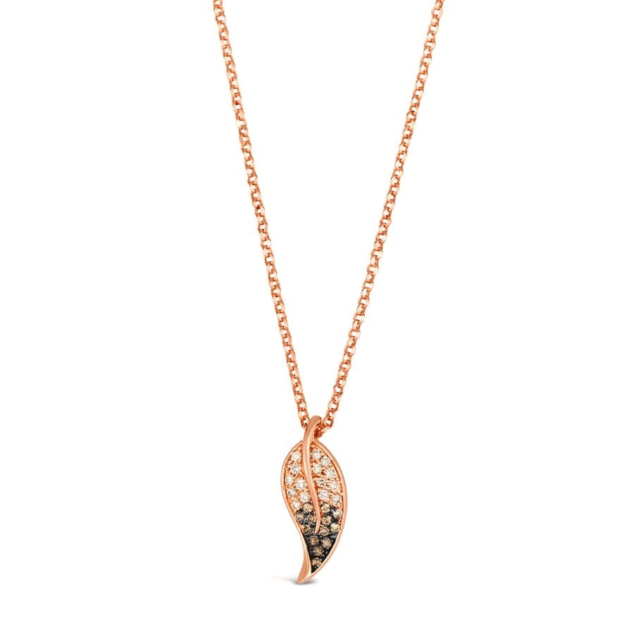 Le Vian Couture® Pendant featuring 1/5 cts. Chocolate Ombré Diamonds® set in 18K Strawberry Gold®