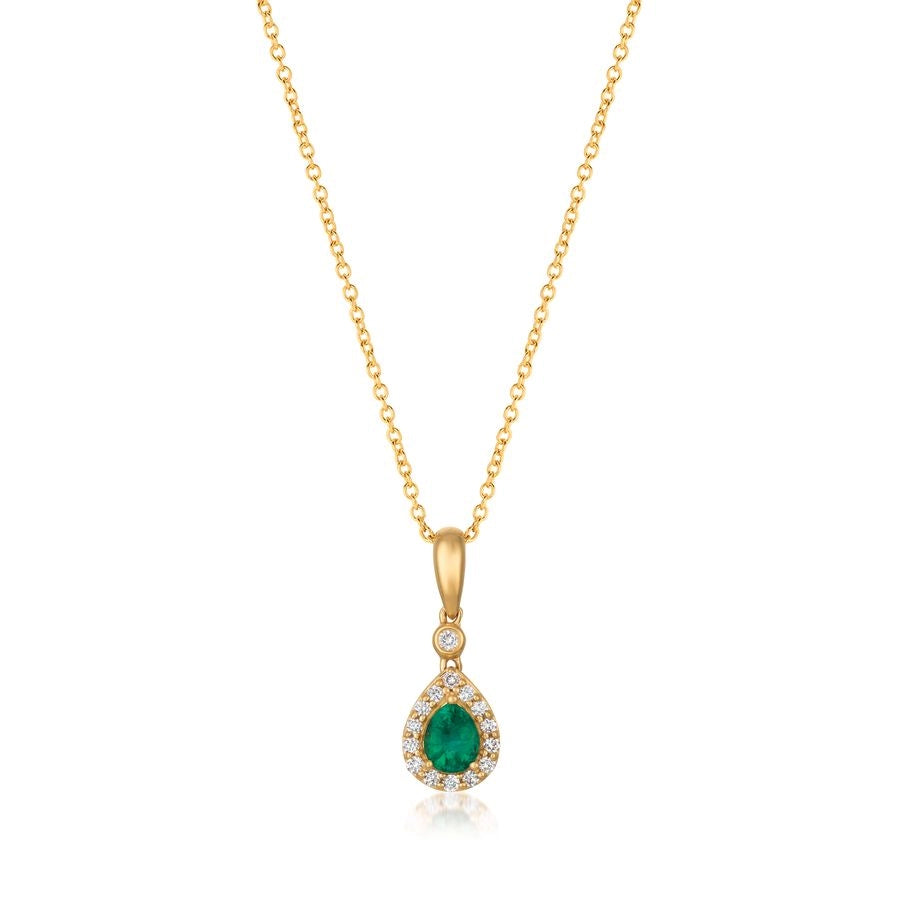 Le Vian® Pendant featuring 1/4 cts. Costa Smeralda Emeralds™, 1/10 cts. Vanilla Diamonds® set in 14K Honey Gold™