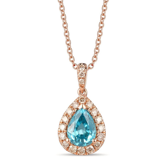 Le Vian® Pendant featuring 1 7/8 cts. Blueberry Zircon™, 1/3 cts. Nude Diamonds™ set in 14K Strawberry Gold®