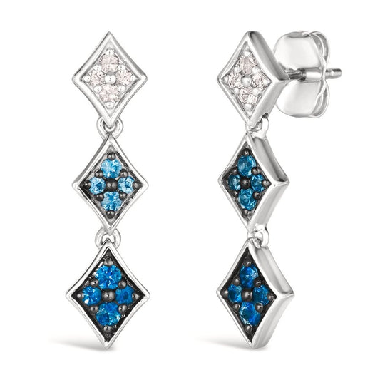 Le Vian Ombre Earrings featuring 1/3 cts. Denim Ombré®, 1/10 cts. White Sapphire, set in 14K Vanilla Gold®