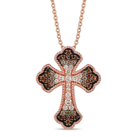 Le Vian Ombre Pendant featuring 1/2 cts. Chocolate Ombré Diamonds® set in 14K Strawberry Gold®