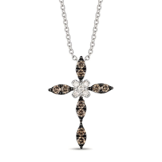 Le Vian® Pendant featuring 1/15 cts. Nude Diamonds™, 1/3 cts. Chocolate Diamonds® set in 14K Vanilla Gold®