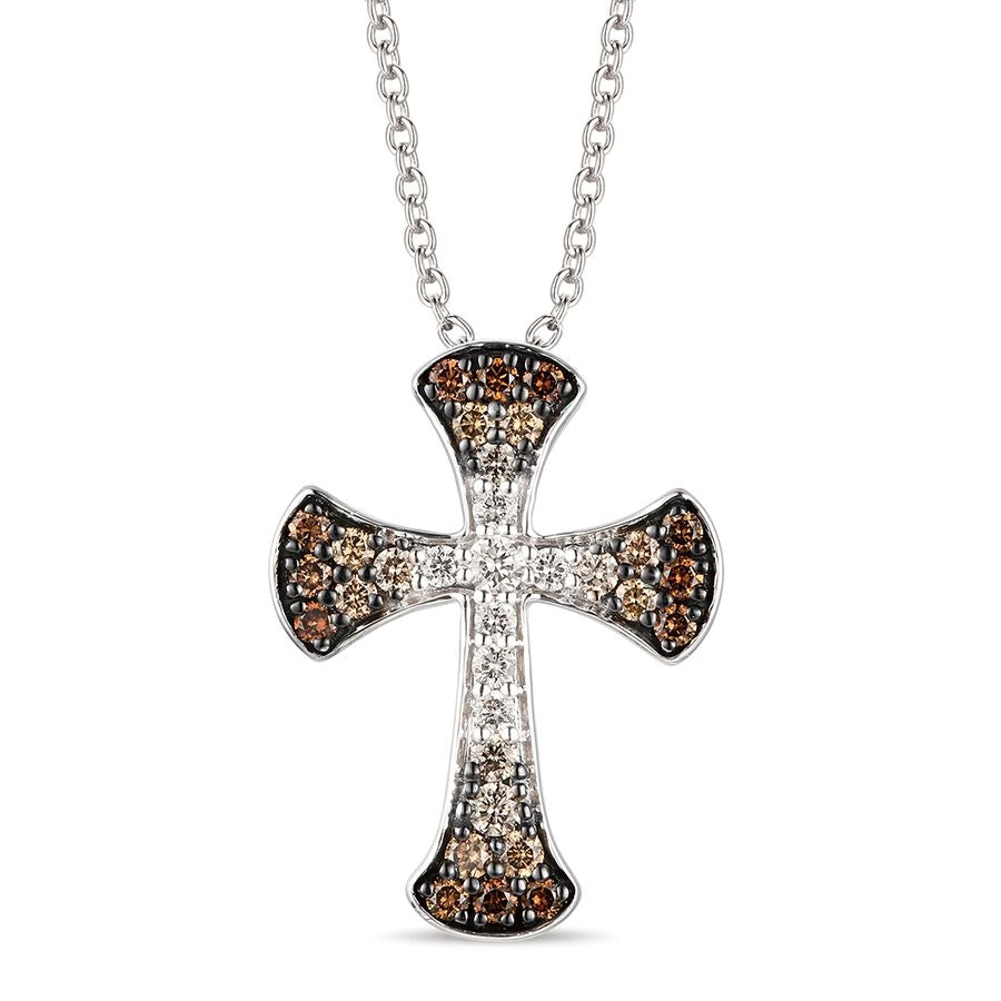 Le Vian Ombre Pendant featuring 1/2 cts. Chocolate Ombré Diamonds® set in 14K Vanilla Gold®