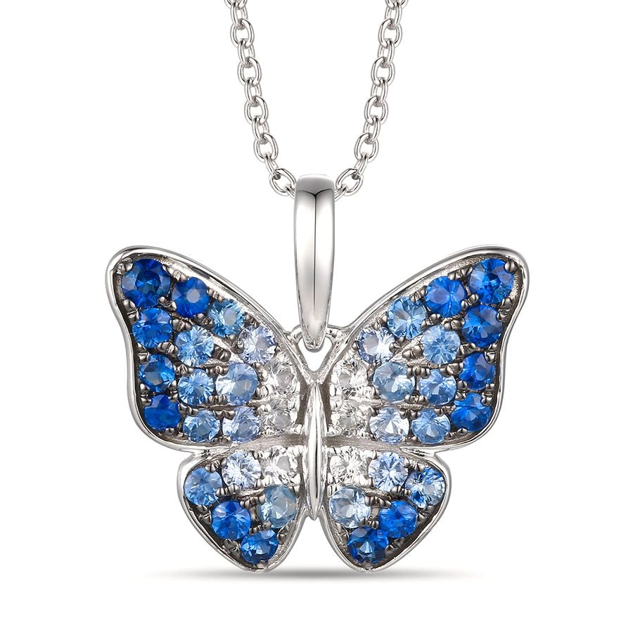 Le Vian Ombre Pendant featuring 7/8 cts. Denim Ombré®, 1/8 cts. White Sapphire, set in 14K Vanilla Gold®