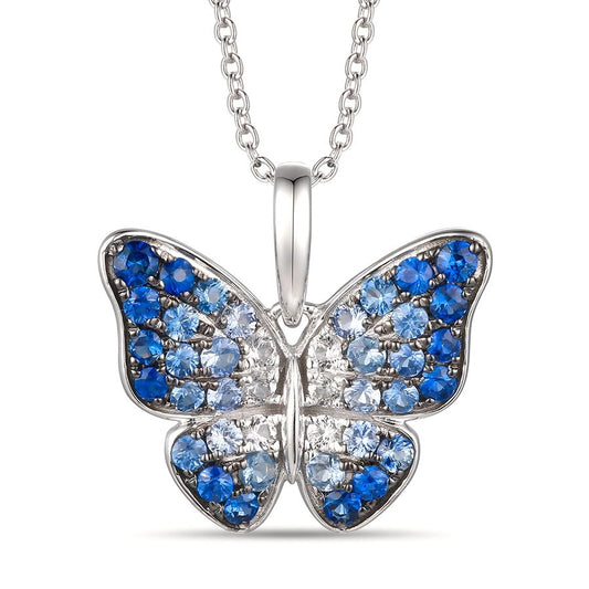 Le Vian Ombre Pendant featuring 7/8 cts. Denim Ombré®, 1/8 cts. White Sapphire, set in 14K Vanilla Gold®