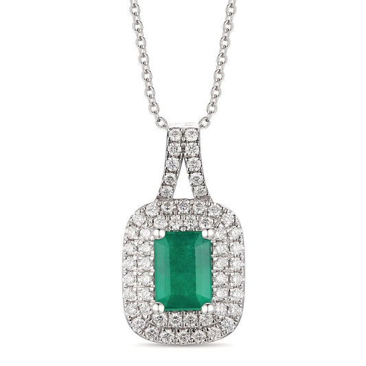 Le Vian® Pendant featuring 3/4 cts. Costa Smeralda Emeralds™, 3/8 cts. Vanilla Diamonds® set in 14K Vanilla Gold®