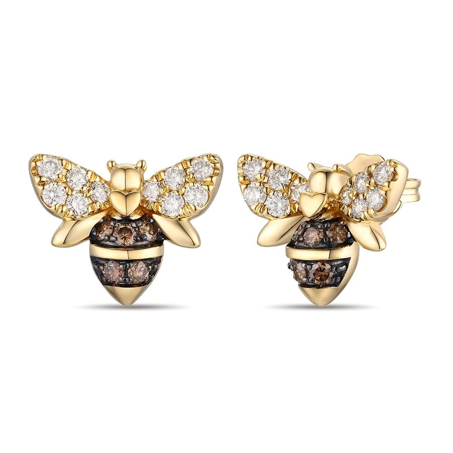 Le Vian® Earrings featuring 1/5 cts. Chocolate Diamonds®, 1/3 cts. Nude Diamonds™ set in 14K Honey Gold™