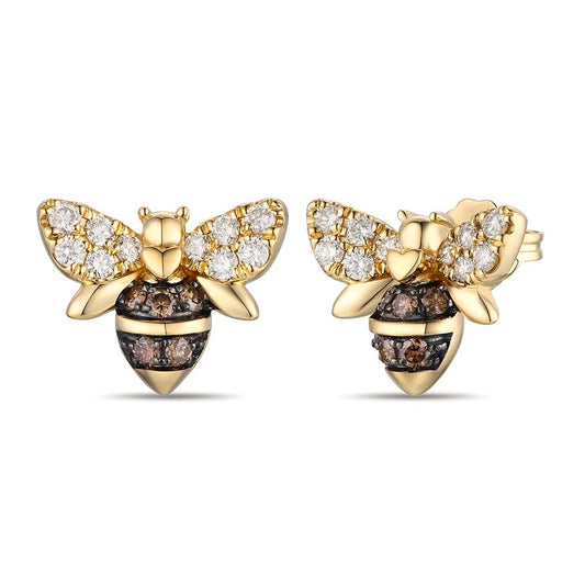Le Vian® Earrings featuring 1/5 cts. Chocolate Diamonds®, 1/3 cts. Nude Diamonds™ set in 14K Honey Gold™