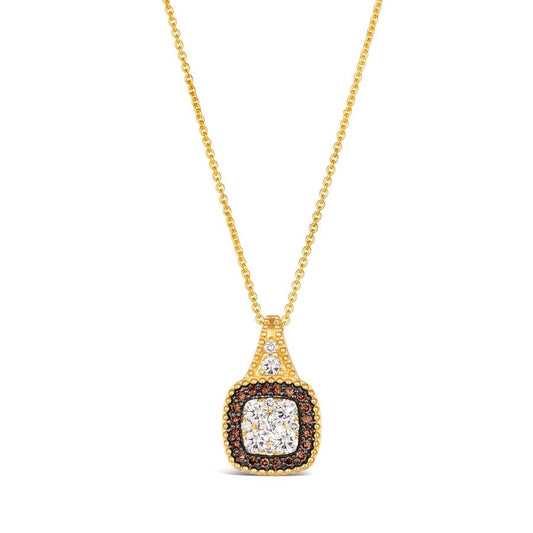 Le Vian® Pendant featuring 3/8 cts. Nude Diamonds™, 1/6 cts. Chocolate Diamonds® set in 14K Honey Gold™