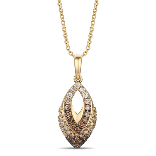 Le Vian Ombre Pendant featuring 1/2 cts. Chocolate Ombré Diamonds® set in 14K Honey Gold™