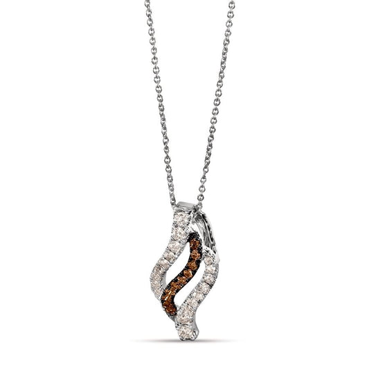 Le Vian® Pendant featuring 1/3 cts. Nude Diamonds™, 1/10 cts. Chocolate Diamonds® set in 14K Vanilla Gold®