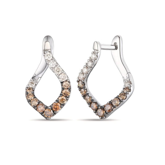 Le Vian Ombre Earrings featuring 1/2 cts. Chocolate Ombré Diamonds® set in 14K Vanilla Gold®