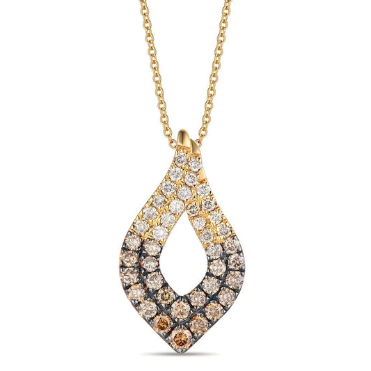 Le Vian Ombre Pendant featuring 1 cts. Chocolate Ombré Diamonds® set in 14K Honey Gold™