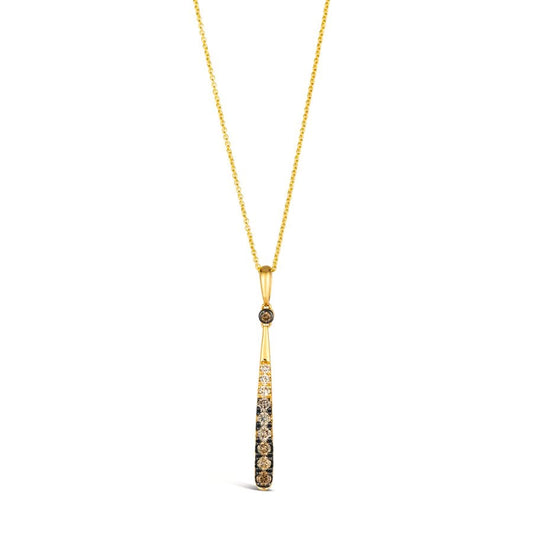 Le Vian Ombre Pendant featuring 3/8 cts. Chocolate Ombré Diamonds® set in 14K Honey Gold™