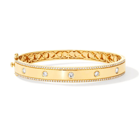 Le Vian® Bangle featuring 1 1/5 cts. Nude Diamonds™ set in 14K Honey Gold™