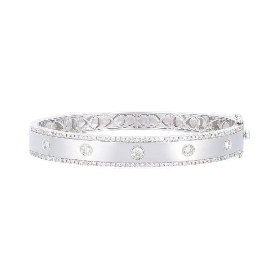Le Vian® Bangle featuring 1 1/3 cts. Vanilla Diamonds® set in 14K Vanilla Gold®