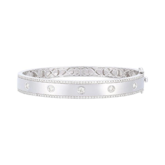 Le Vian® Bangle featuring 1 1/3 cts. Vanilla Diamonds® set in 14K Vanilla Gold®