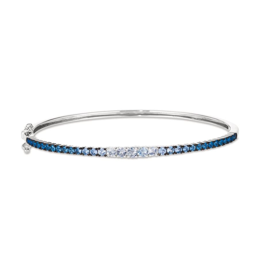 Le Vian Ombre Bangle featuring 1 cts. Denim Ombré®, 1/2 cts. White Sapphire, set in 14K Vanilla Gold®