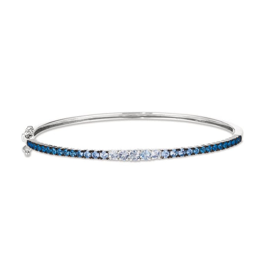 Le Vian Ombre Bangle featuring 1 cts. Denim Ombré®, 1/2 cts. White Sapphire, set in 14K Vanilla Gold®