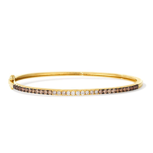 Le Vian Ombre Bangle featuring 1 cts. Chocolate Ombré Diamonds® set in 14K Honey Gold™