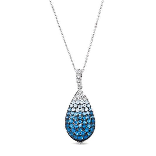 Le Vian Ombre Pendant featuring 1 cts. Denim Ombré®, 1/5 cts. White Sapphire, set in 14K Vanilla Gold®