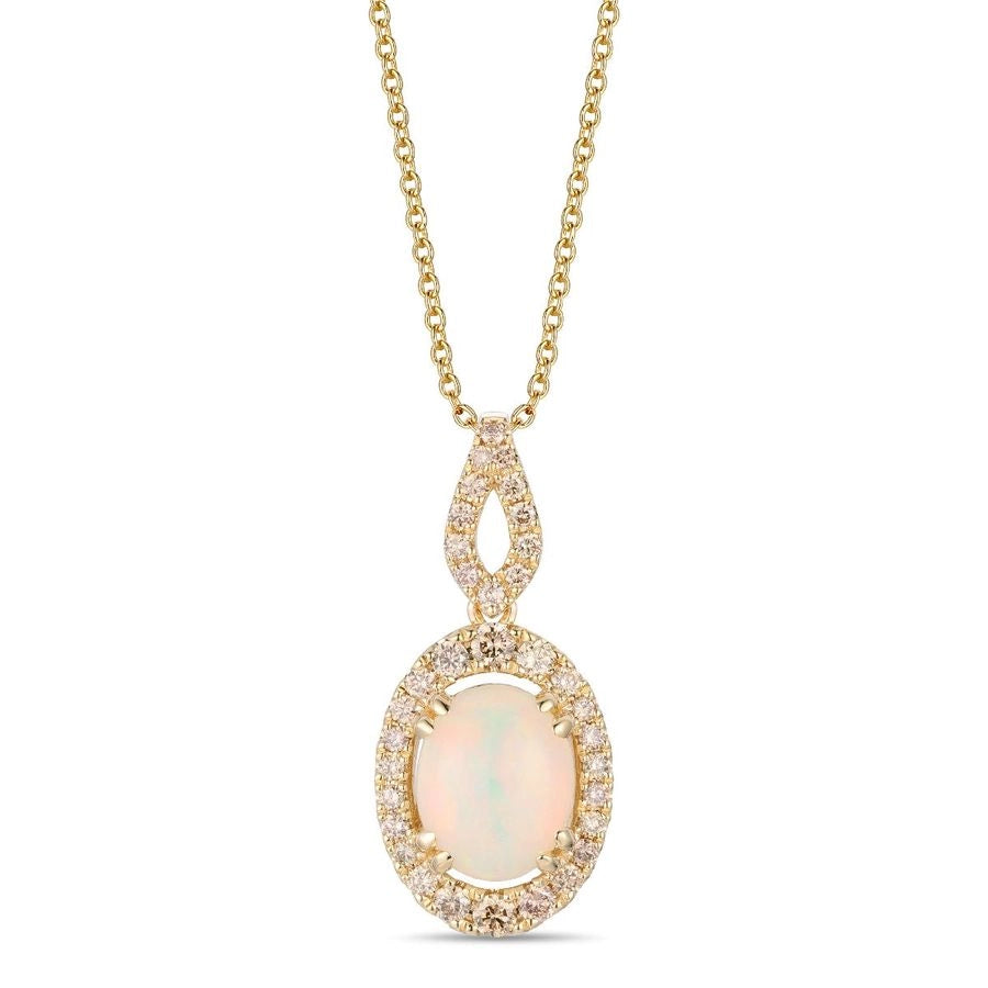 Le Vian® Pendant featuring 1 cts. Neopolitan Opal™, 1/3 cts. Nude Diamonds™ set in 14K Honey Gold™