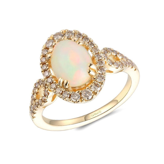 Le Vian® Ring featuring 1 cts. Neopolitan Opal™, 1/2 cts. Nude Diamonds™ set in 14K Honey Gold™