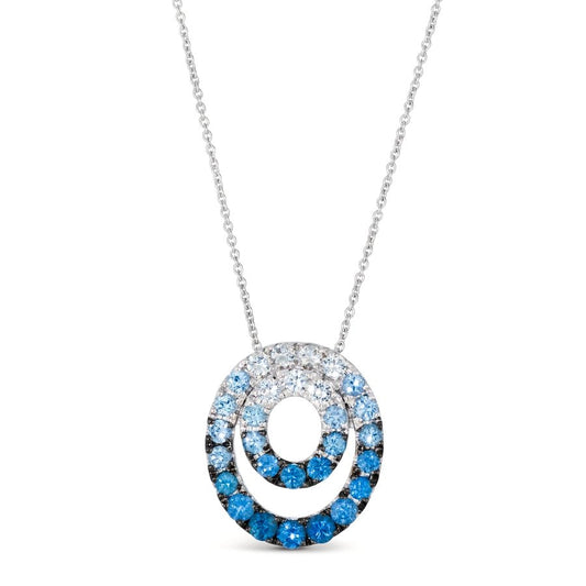 Le Vian Ombre Pendant featuring 1 cts. Denim Ombré®, 1/3 cts. White Sapphire, set in 14K Vanilla Gold®