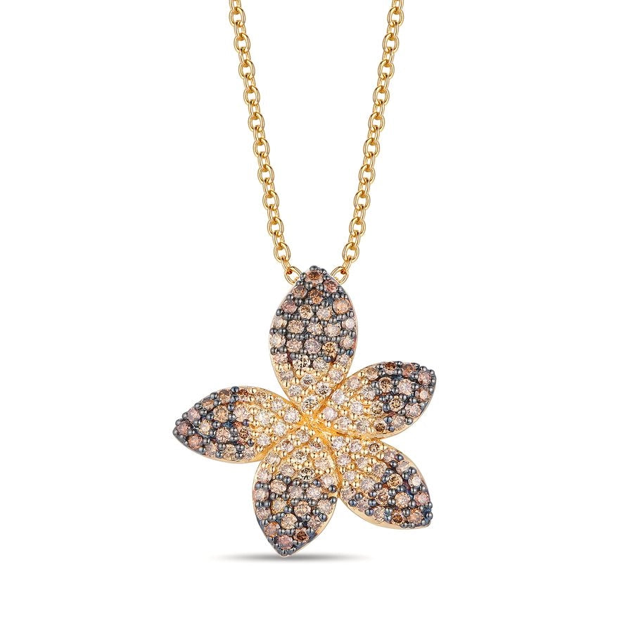 Le Vian Ombre Pendant featuring 1 1/3 cts. Chocolate Ombré Diamonds® set in 14K Honey Gold™