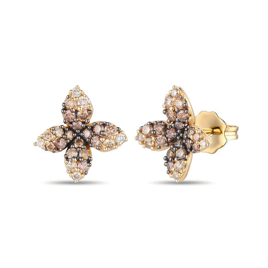 Le Vian Ombre Earrings featuring 5/8 cts. Chocolate Ombré Diamonds® set in 14K Honey Gold™