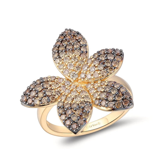 Le Vian Ombre Ring featuring 1 1/3 cts. Chocolate Ombré Diamonds® set in 14K Honey Gold™