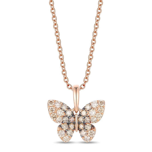 Le Vian Ombre Pendant featuring 5/8 cts. Chocolate Ombré Diamonds® set in 14K Strawberry Gold®