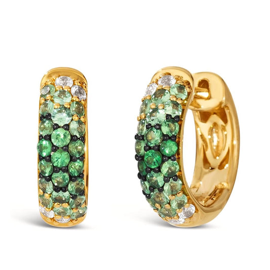 Le Vian Ombre Earrings featuring 7/8 cts. Shade Of Tsavorite, 1/5 cts. White Sapphire, set in 14K Honey Gold™