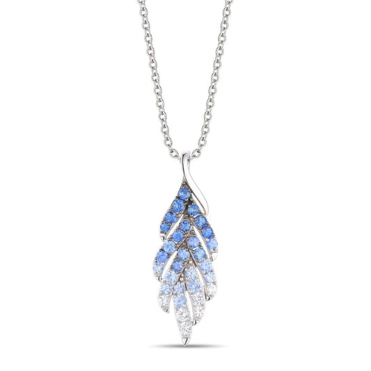 Le Vian Ombre Pendant featuring 1 1/3 cts. Denim Ombré®, 1/3 cts. White Sapphire, set in 14K Vanilla Gold®