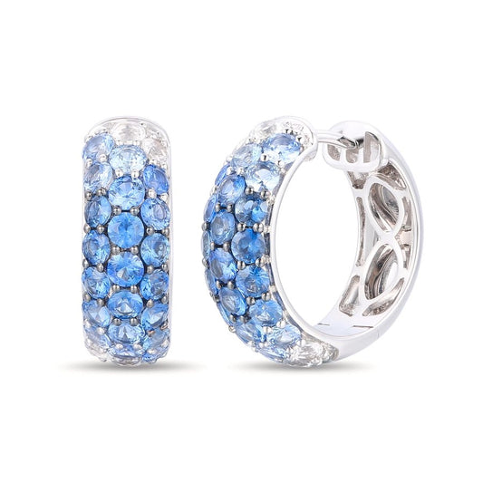 Le Vian Ombre Earrings featuring 2 3/8 cts. Denim Ombré®, 1/2 cts. White Sapphire, set in 14K Vanilla Gold®